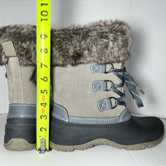 KHOMBU | Leather & Faux Fur Slope Thermolite Terrain Winter Snow Boot | Size 8 - Picture 15 of 15